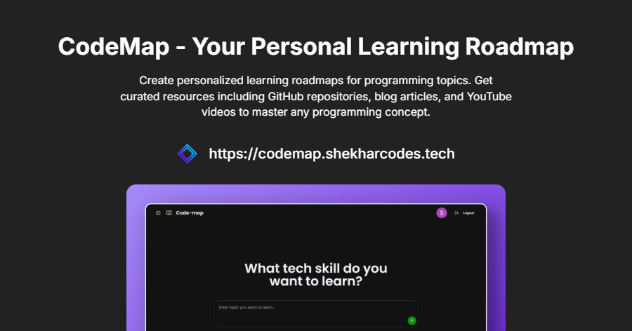 CodeMap - Your Personal Learning Roadmap